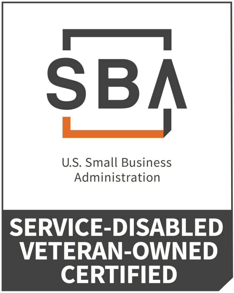 Service-disabled, Veteran-owned SBA logo